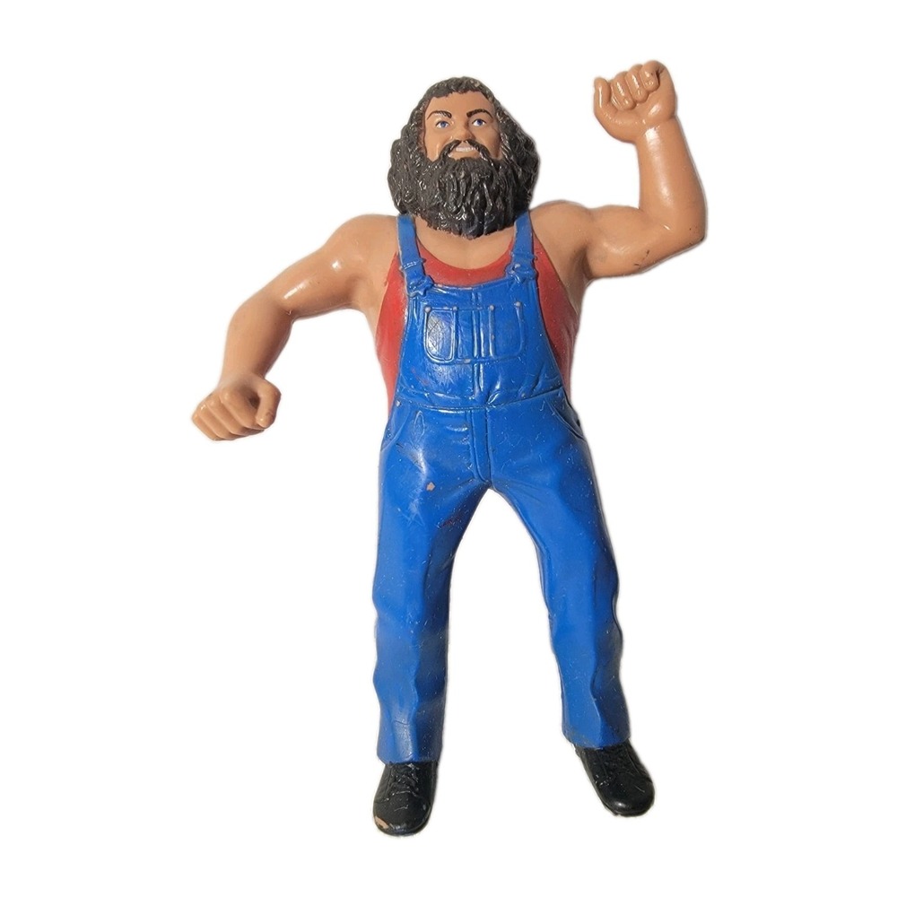 Vintage 1985 LJN WWF Hillbilly Jim Action Figure Titan Sports Overalls WWE 8"